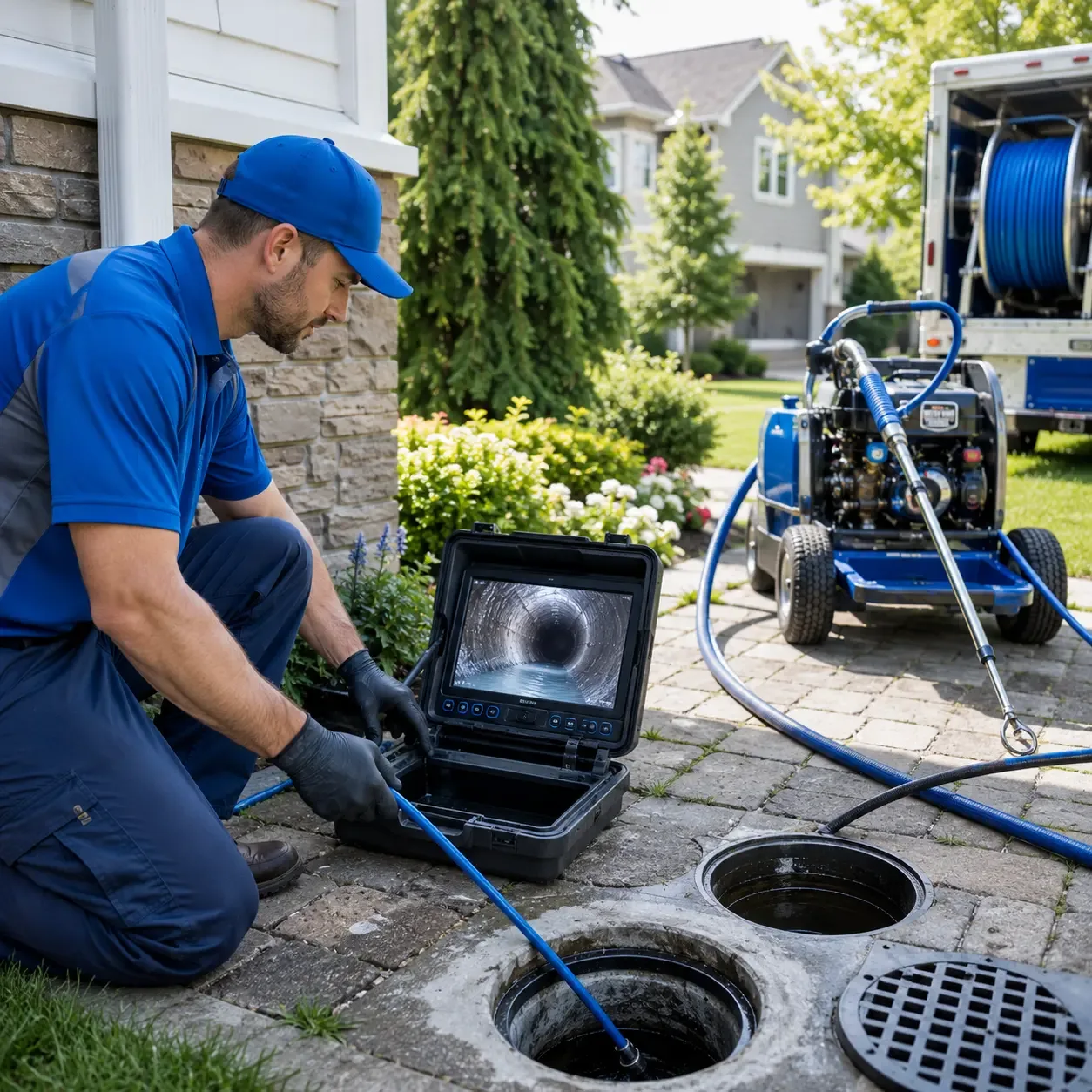 Outdoor drain cleaning professionals serving Kewaunee, WI